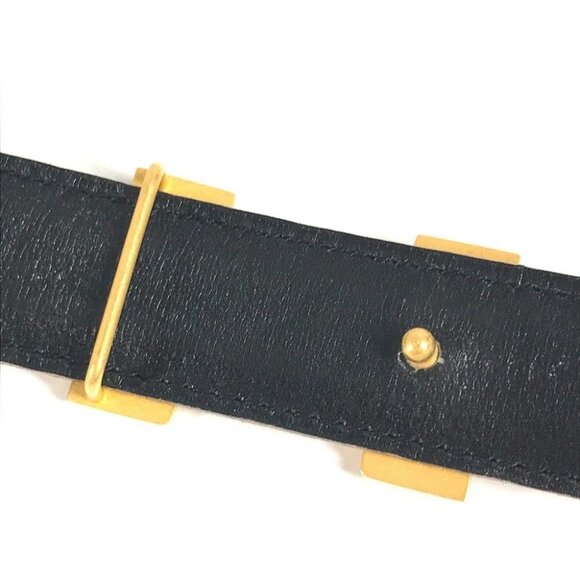 HERMES H Belt H Belt Constance Belt for bottoms belt Leather Red x Black/Gold - Picture 4 of 15